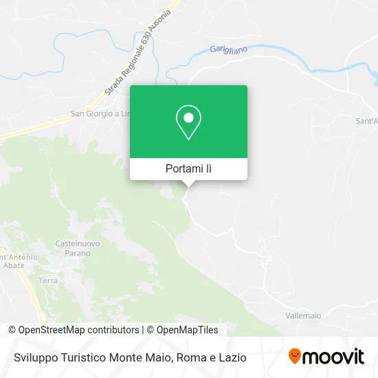 Mappa Sviluppo Turistico Monte Maio