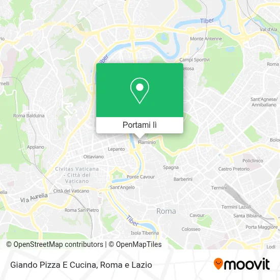 Mappa Giando Pizza E Cucina