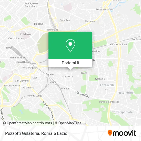 Mappa Pezzotti Gelateria