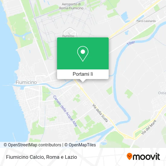 Mappa Fiumicino Calcio