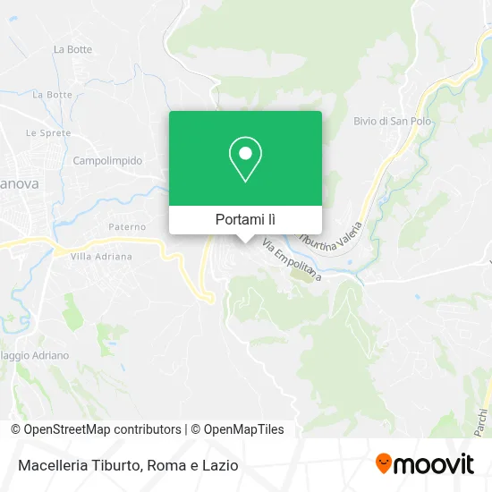 Mappa Macelleria Tiburto