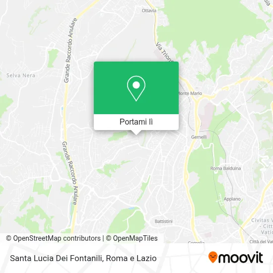 Mappa Santa Lucia Dei Fontanili