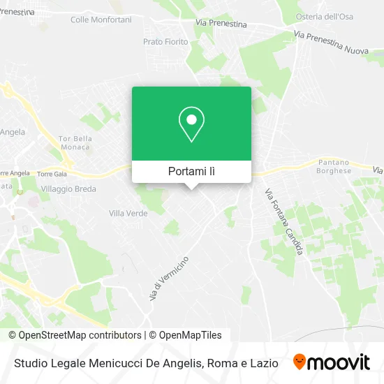 Mappa Studio Legale Menicucci De Angelis