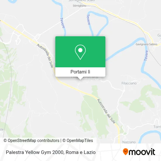 Mappa Palestra Yellow Gym 2000