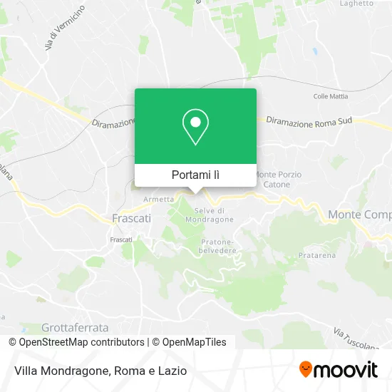Mappa Villa Mondragone