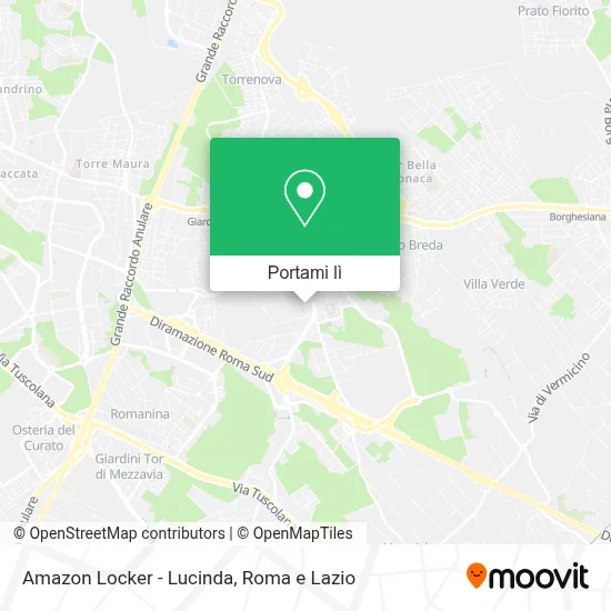 Mappa Amazon Locker - Lucinda