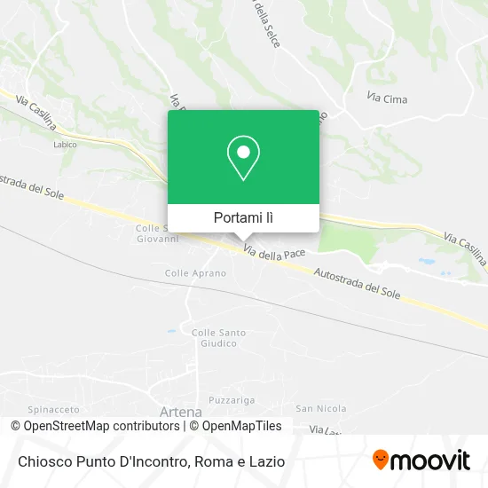Mappa Chiosco Punto D'Incontro