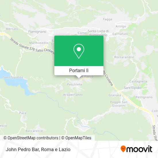 Mappa John Pedro Bar