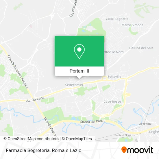 Mappa Farmacia Segreteria