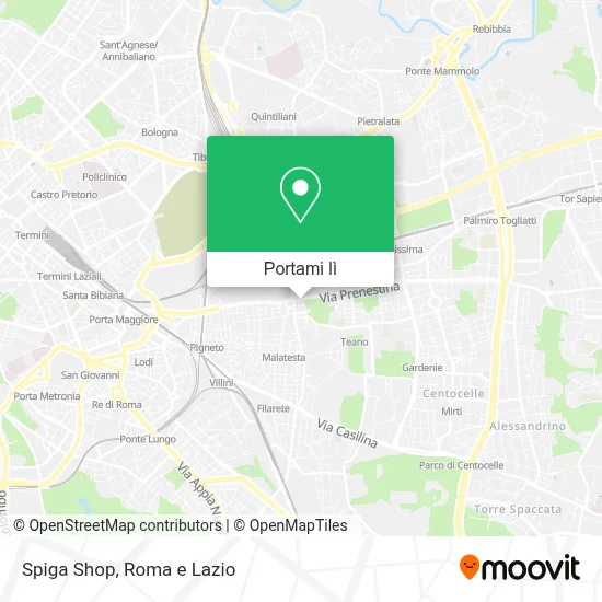 Mappa Spiga Shop