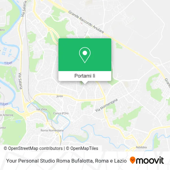 Mappa Your Personal Studio Roma Bufalotta