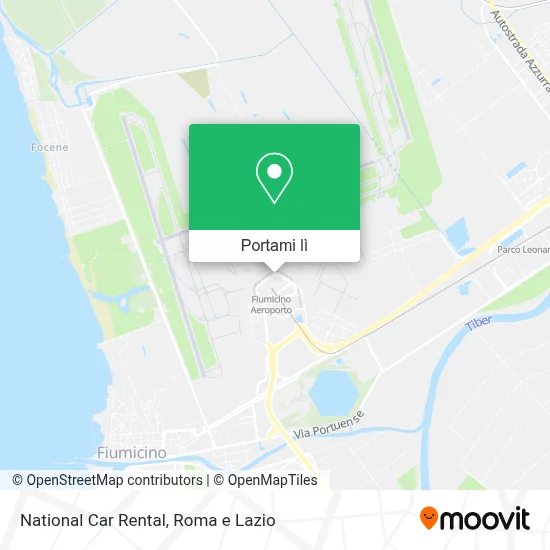 Mappa National Car Rental