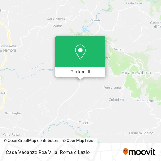Mappa Casa Vacanze Rea Villa