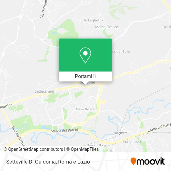 Mappa Setteville Di Guidonia