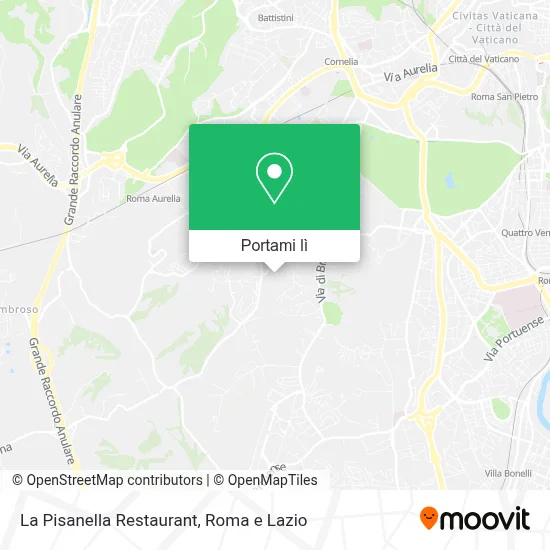 Mappa La Pisanella Restaurant