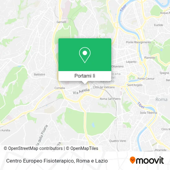 Mappa Centro Europeo Fisioterapico