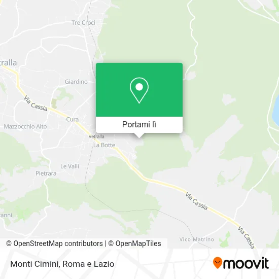 Mappa Monti Cimini