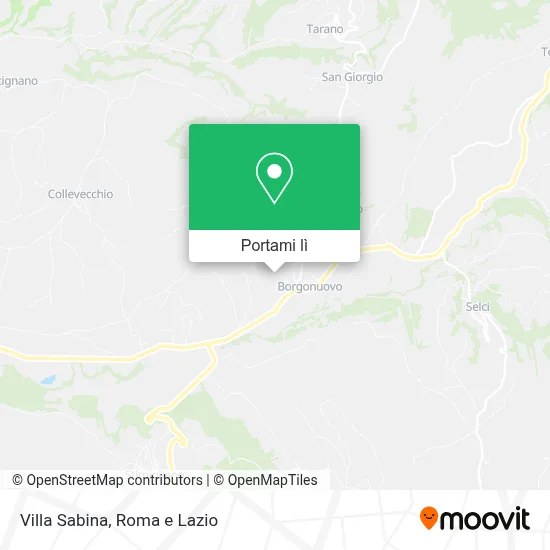 Mappa Villa Sabina