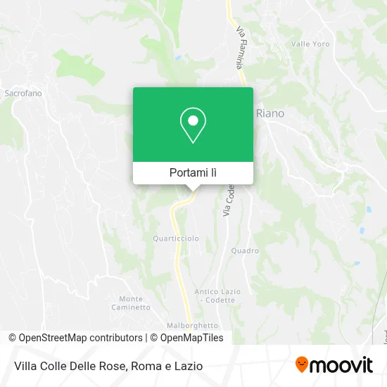 Mappa Villa Colle Delle Rose