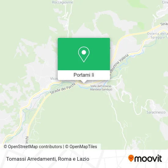 Mappa Tomassi Arredamenti
