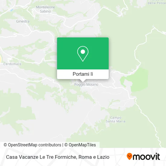 Mappa Casa Vacanze Le Tre Formiche