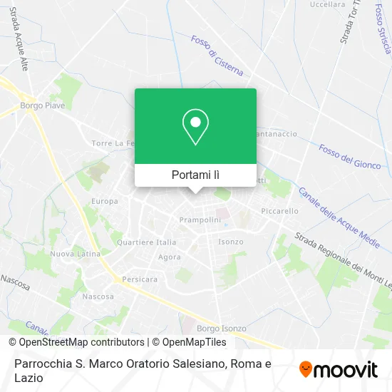 Mappa Parrocchia S. Marco Oratorio Salesiano