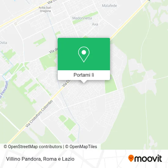Mappa Villino Pandora