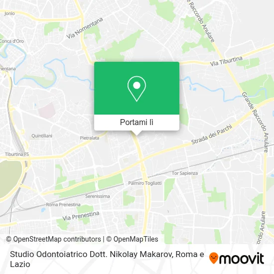 Mappa Studio Odontoiatrico Dott. Nikolay Makarov