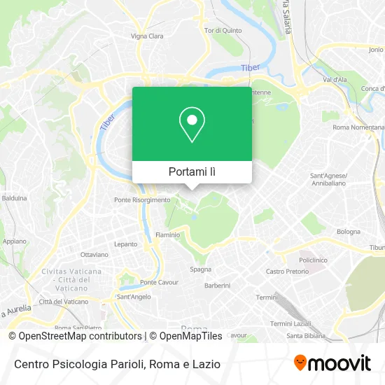 Mappa Centro Psicologia Parioli