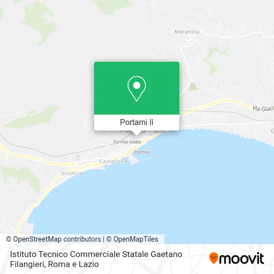 Mappa Istituto Tecnico Commerciale Statale Gaetano Filangieri