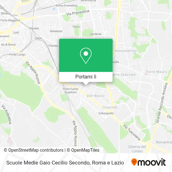 Mappa Scuole Medie Gaio Cecilio Secondo