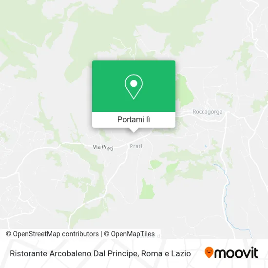 Mappa Ristorante Arcobaleno Dal Principe