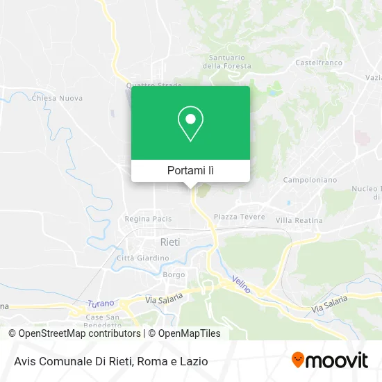 Mappa Avis Comunale Di Rieti