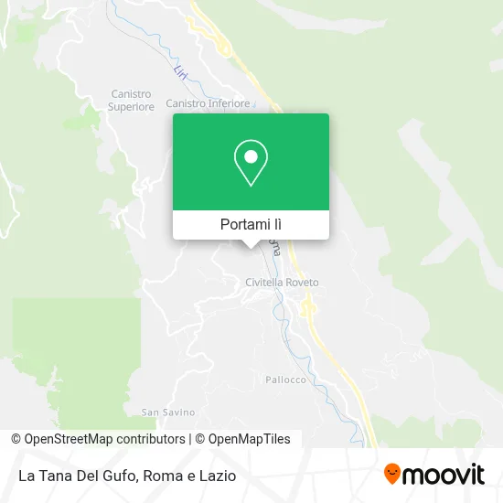 Mappa La Tana Del Gufo