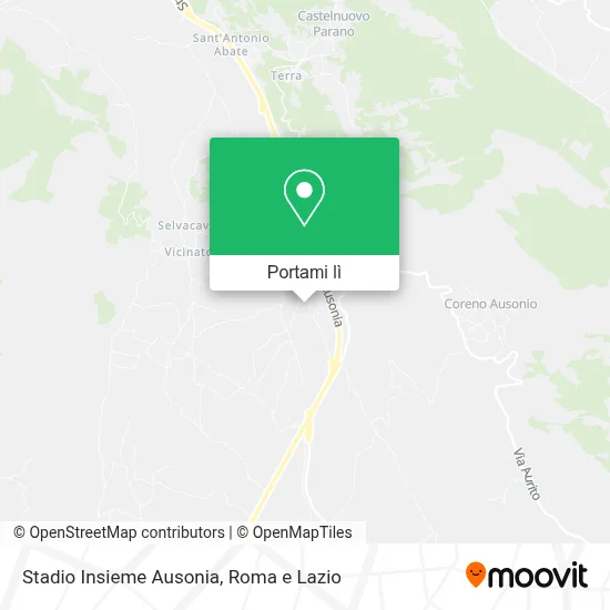 Mappa Stadio Insieme Ausonia
