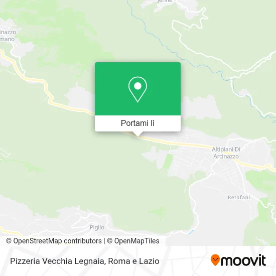 Mappa Pizzeria Vecchia Legnaia