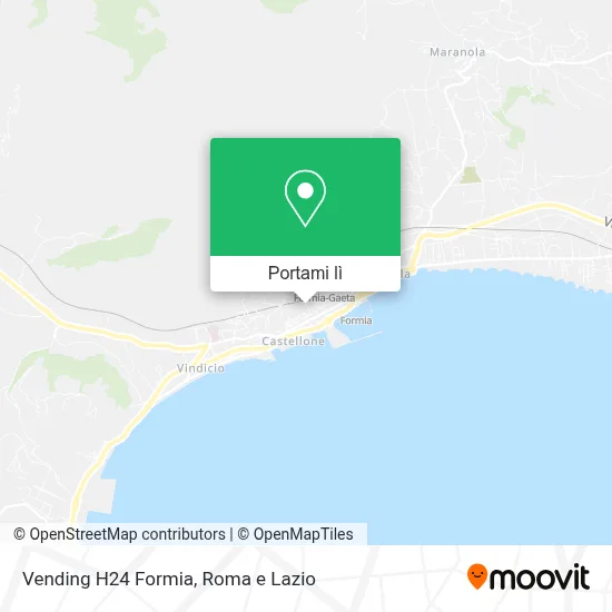Mappa Vending H24 Formia