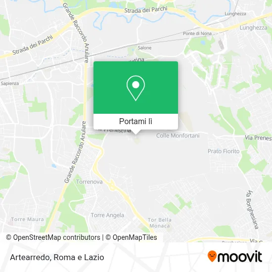 Mappa Artearredo