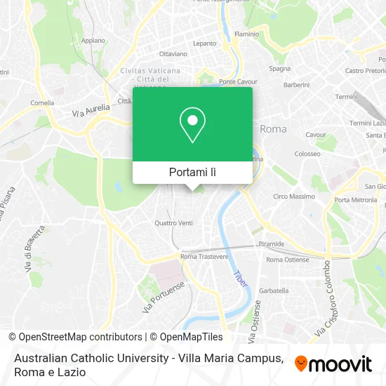 Mappa Australian Catholic University - Villa Maria Campus