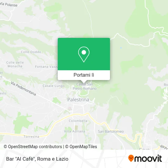 Mappa Bar "Al Cafè"