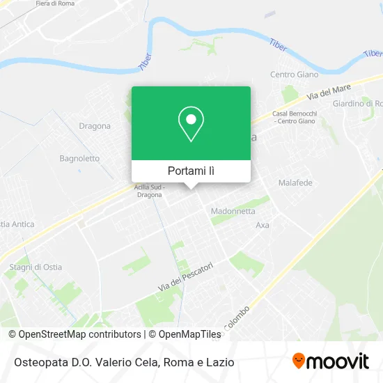 Mappa Osteopata D.O. Valerio Cela