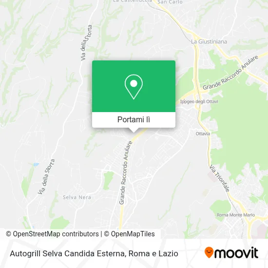 Mappa Autogrill Selva Candida Esterna