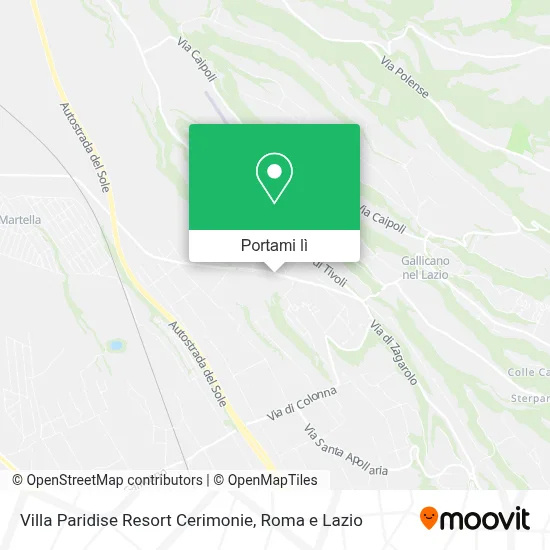 Mappa Villa Paridise Resort Cerimonie