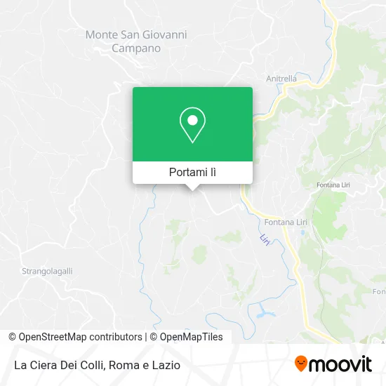 Mappa La Ciera Dei Colli