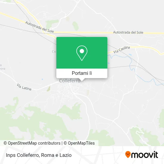 Mappa Inps Colleferro