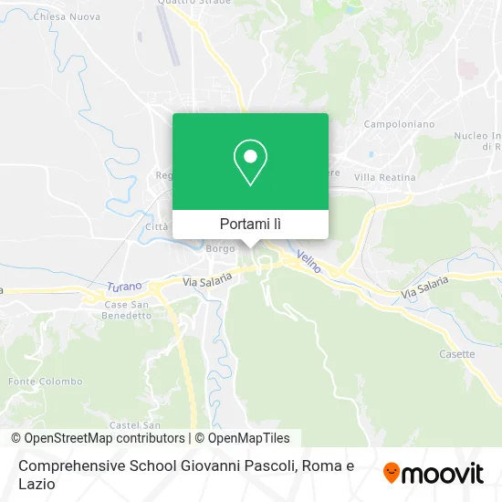 Mappa Comprehensive School Giovanni Pascoli