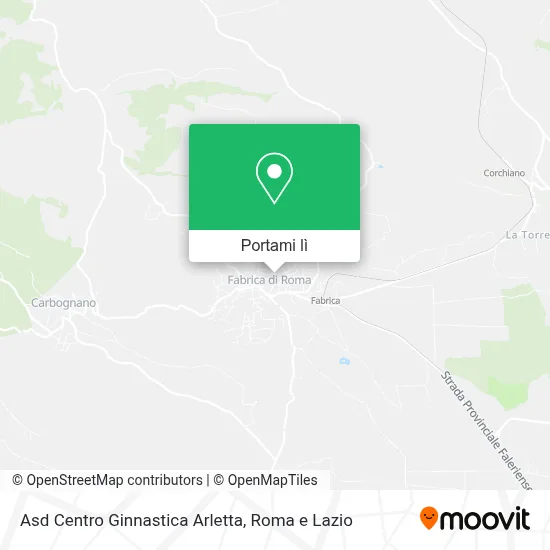 Mappa Asd Centro Ginnastica Arletta