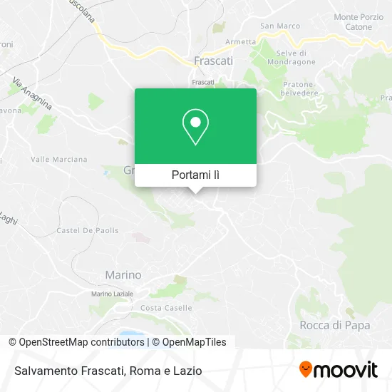 Mappa Salvamento Frascati