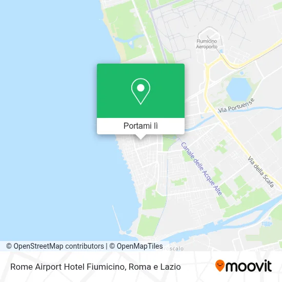 Mappa Rome Airport Hotel Fiumicino