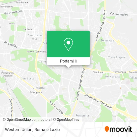 Mappa Western Union